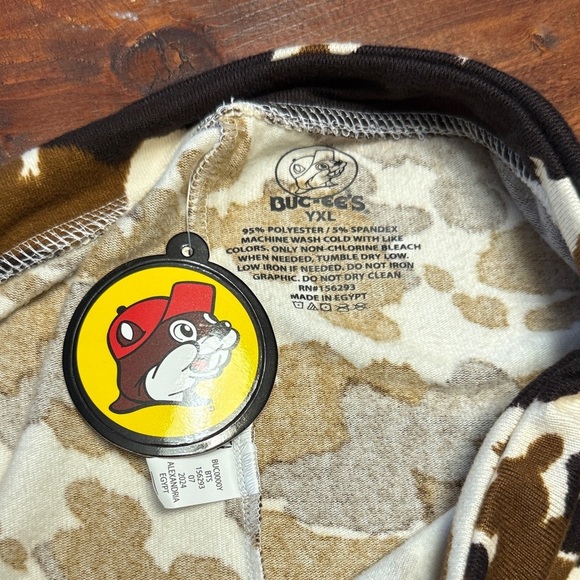 Brown and White Cow Print Youth XL Shorts Buc-ee’s NWT - Picture 3 of 4